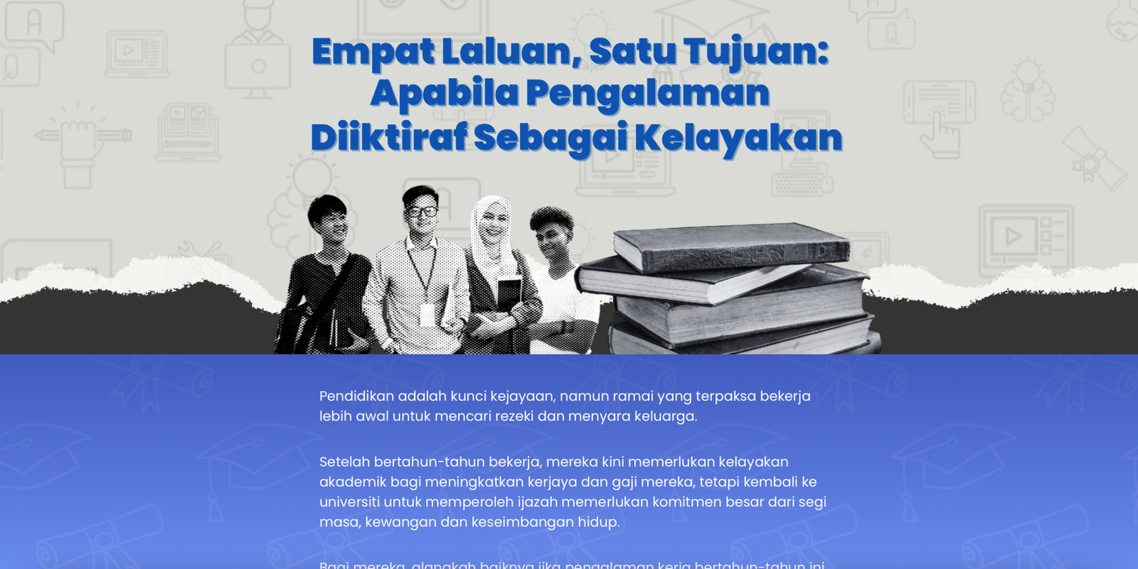 Ministry of Higher Education microsite — Empat Laluan, Satu Tujuan