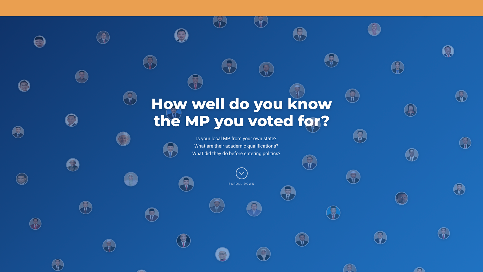 Interactive microsite