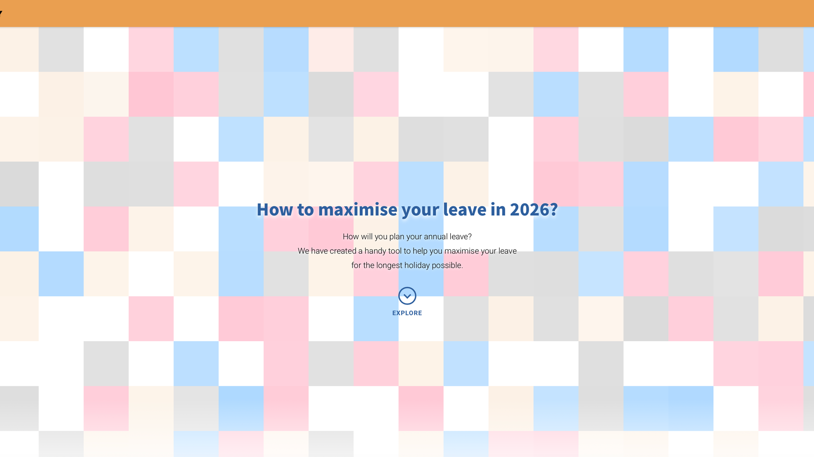 Interactive microsite