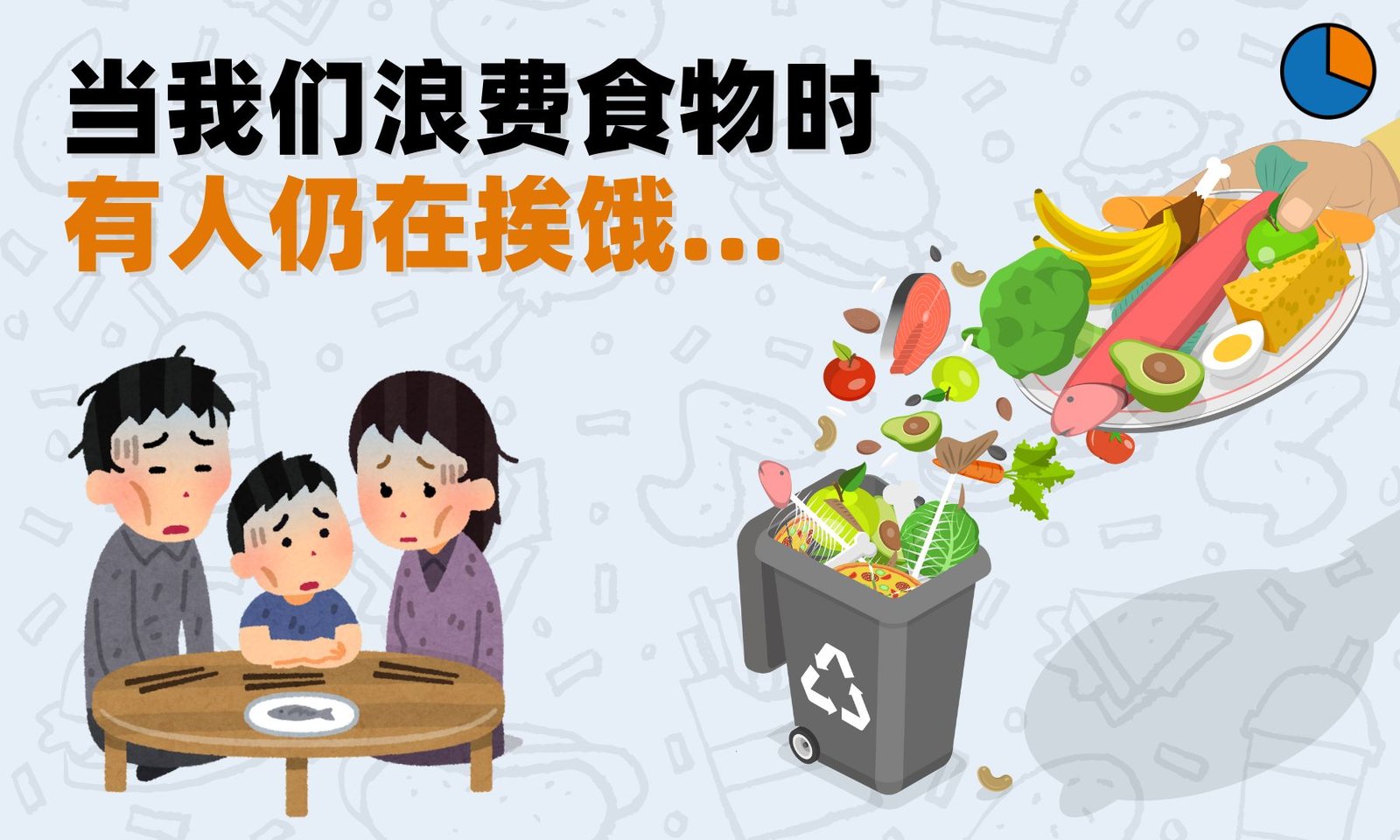 我国一天食物浪费量 可让赤贫家庭百日温饱