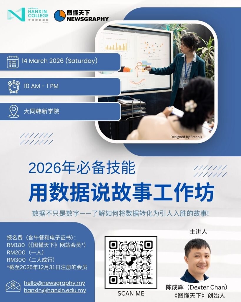 2026年必备技能: 用数据说故事工作坊 2 data storytelling workshop poster